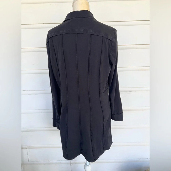 Nic+Zoe Woman’s Long Black Soft Lined Zipper Jacket With Pockets Size Large - Picture 6 of 8